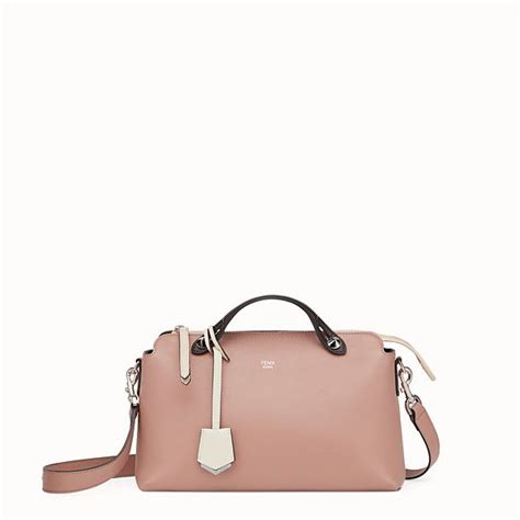 fendi by the way regular leather boston bag|Fendi pink leather Boston bag.